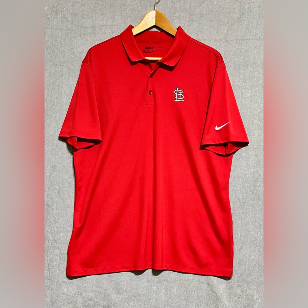Nike Golf‎ St. Louis Cardinals Bold Red Polo Shirt